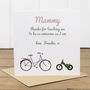 Personalised Mother's Day Bikes Card, thumbnail 3 of 3