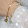 Delicate Charm Layered Bracelet – Gold And Amazonite, thumbnail 6 of 8