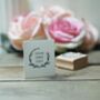 Personalised Garland Free Text Wedding Rubber Stamp, thumbnail 1 of 5