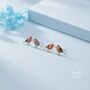 Sterling Silver Hand Painted Enamel Robin Bird Stud Earrings, thumbnail 3 of 12