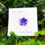 Periwinkle Blue Flower Brooch, thumbnail 3 of 5
