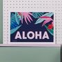 Aloha Tropical Art Print, thumbnail 2 of 4