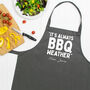 BBQ Weather Personalised Apron, thumbnail 4 of 4