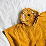 Personalised Lion Face Kids Hooded Cotton Poncho, thumbnail 4 of 9