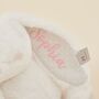 Personalised White Bunny Soft Toy, thumbnail 3 of 6