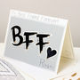 Personalised Acronym Bff Best Friend Card, thumbnail 3 of 9