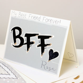 Personalised Acronym Bff Best Friend Card, 3 of 9