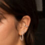 Thick Sterling Silver Conch Ear Cuffs, Pair, thumbnail 2 of 4