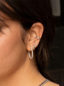 Thick Sterling Silver Conch Ear Cuffs, Pair, 2 of 4