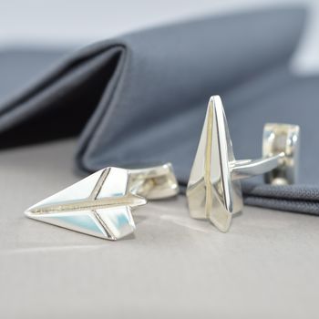 Sterling Silver Paper Plane 1st Anniversary Gifts, 3 of 9