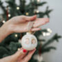 Baby's First Christmas Portrait Bauble, thumbnail 3 of 7