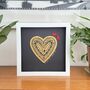 50th Anniversary Heart Framed Papercut, thumbnail 2 of 8