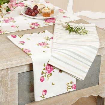 Helmsley Blush Cotton Table Linen Collection, 7 of 11