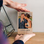 Engagement Or Wedding Anniversary Solid Oak Photo Block, thumbnail 2 of 4