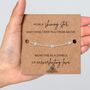 Miscarriage Bracelet With A Gold Plated Or Silver Plated Star Bracelet And Card, thumbnail 4 of 4