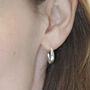 Sterling Silver Polished Hoop Earrings, thumbnail 3 of 4