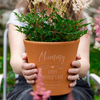 Personalised Flower Pot For Mum Mother's Day Present, 3 of 6