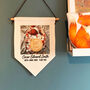 New Baby Personalised Photo Gift Banner Flag, thumbnail 7 of 8