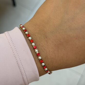 Pearl Girl Tennis Bracelet, 2 of 6