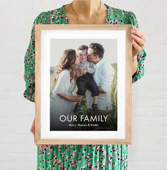 Handmade Use Your Favourite Family Photo Personalised Photo Print, 11 of 11