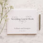 Decorative Text Design Personalised Wedding Guest Book, thumbnail 9 of 11
