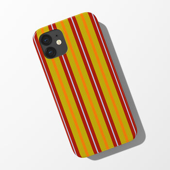 Candy Stripe Phone Case Durable iPhone Samsung Mobile Cover, 5 of 12