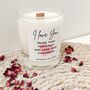 Personalised Valentine's Candle With Wooden Wick, thumbnail 5 of 5