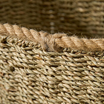Emery Woven Seagrass Wall Basket, 3 of 5