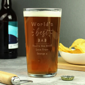 Personalised World's Best Beer Glass, 2 of 2