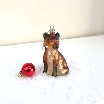 Christmas Bauble Fox Decoration, 2 of 2