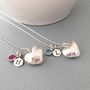Personalised Hammered Silver Heart Necklace, thumbnail 4 of 7