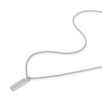 Ridged Totem Men's Necklace Stainless Steel, 7 of 7