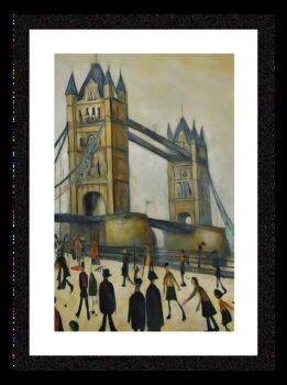 Tower Bridge London Lowry Style Art, 2 of 2