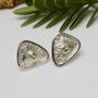 Sterling Silver Gemstone Celtic Warrior Shield Earrings, thumbnail 7 of 8
