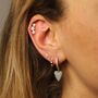 Hollow Heart Hoops, thumbnail 3 of 3