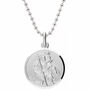 Classic St Christopher Sterling Silver Necklace 27mm, thumbnail 5 of 10