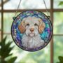 Clumber Spaniel Stained Glass Effect Suncatcher, thumbnail 5 of 6