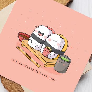 Cute Sushi Greetings Card, 6 of 9