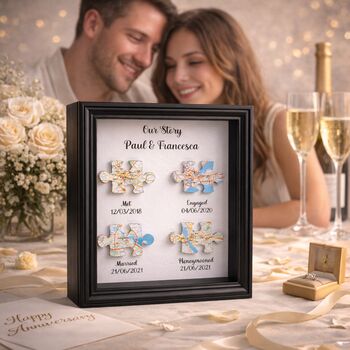 Wedding Gifts Met Engaged Married Locations Print, 3 of 12