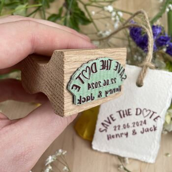 Save The Date Rubber Stamp – Love Note, 3 of 7