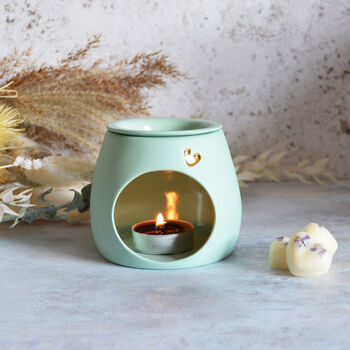 Handmade Porcelain Wax/Oil Burner With A Detachable Lid, 4 of 12