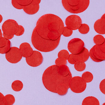 Red Wedding Confetti | Biodegradable Paper Confetti, 5 of 6