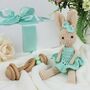 Crochet Bunny And Wooden Baby Rattle Gift Box, thumbnail 12 of 12