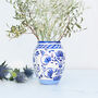 Blue And White Ceramic Vases, thumbnail 3 of 4