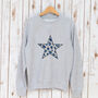 Leopard Print Star Sweatshirt With Blue, thumbnail 1 of 4