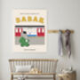 Babar The Elephant London Tube Nursery Art Print, thumbnail 3 of 3