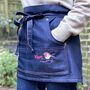 Personalised Embroidered Robin Motif Gardening Waist Apron, thumbnail 1 of 4