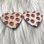 Pink Strawberries Heart Coaster, thumbnail 4 of 4