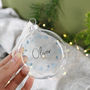 Personalised Glass Christmas Bauble, thumbnail 3 of 4