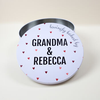 Personalised Lovingly Baked By Circle Cake Tin, 3 of 7